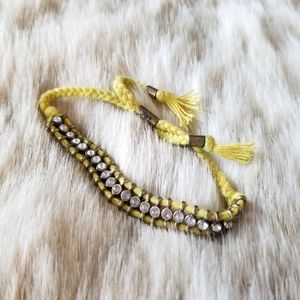 10/$10 J Crew Braided String and Rhinestone Bracelet
